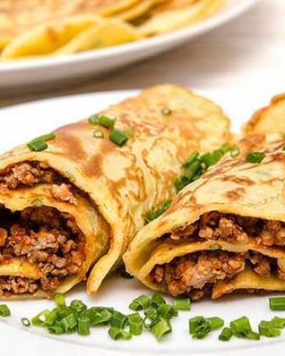 Традиционные блинчики с говядиной