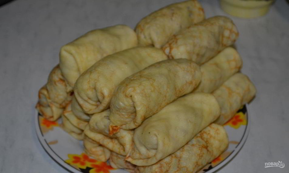 Рецепт вегетарианские блинчики с картофельной начинкой