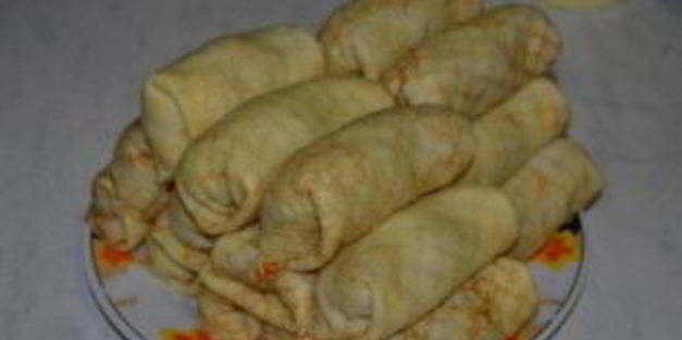 вегетарианские блинчики с картофельной начинкой