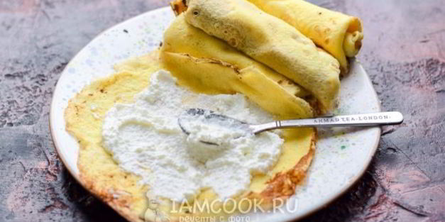 яичные блинчики с начинкой