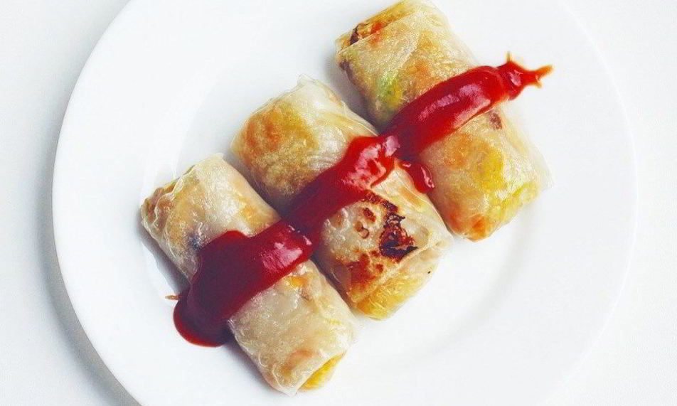 Рецепт запеченные вегетарианские блинчики в рисовой бумаге