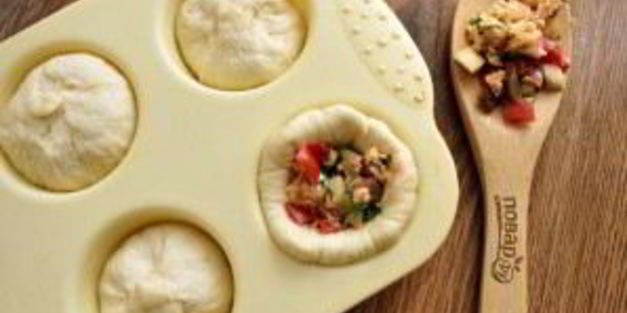 булочки, фаршированные рататуем