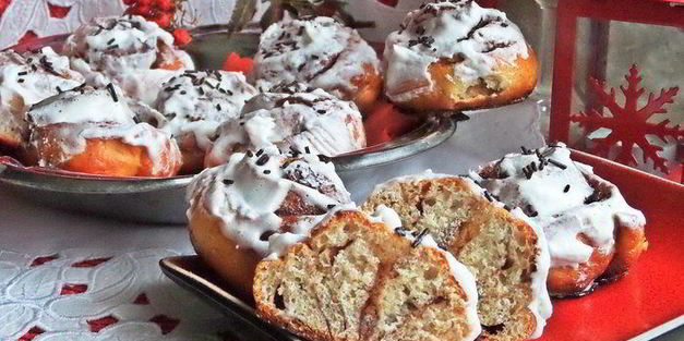 булочки с корицей на сыворотке