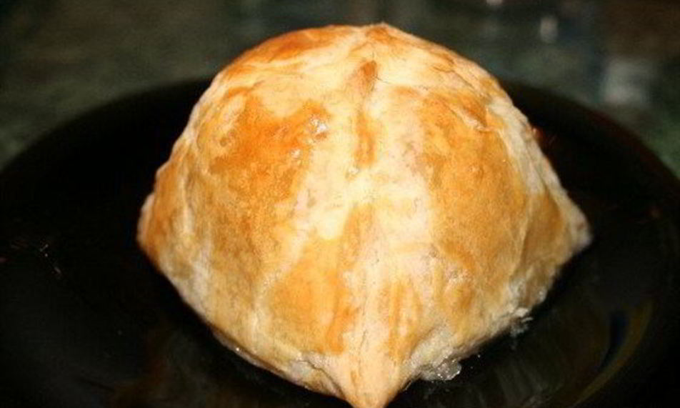 Рецепт булочки с яблоками из слоеного теста