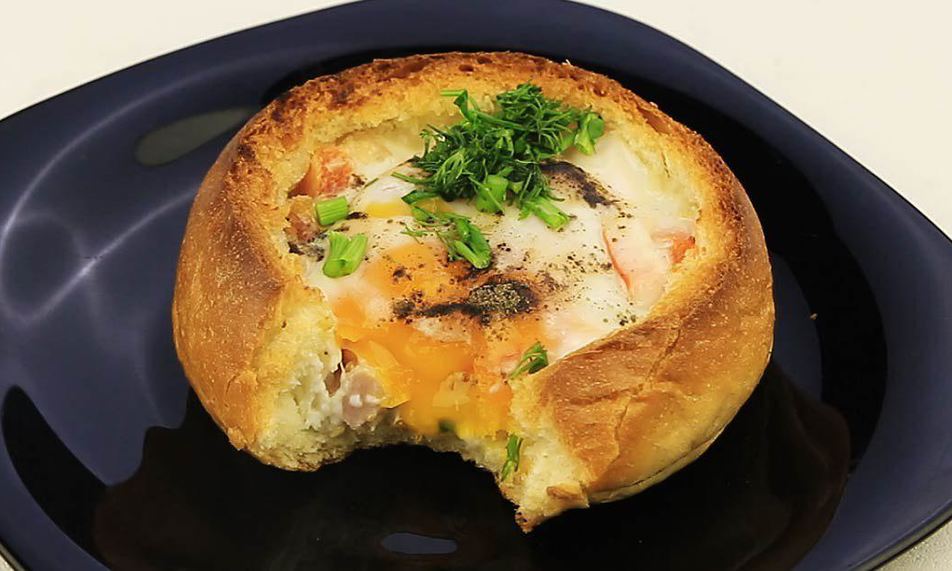 Рецепт булочки с яйцом