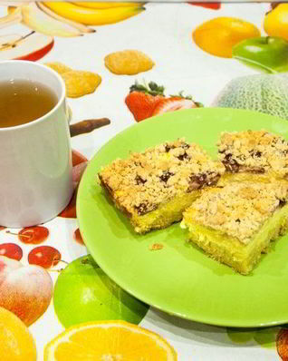 Королевская ватрушка с творогом и ягодами