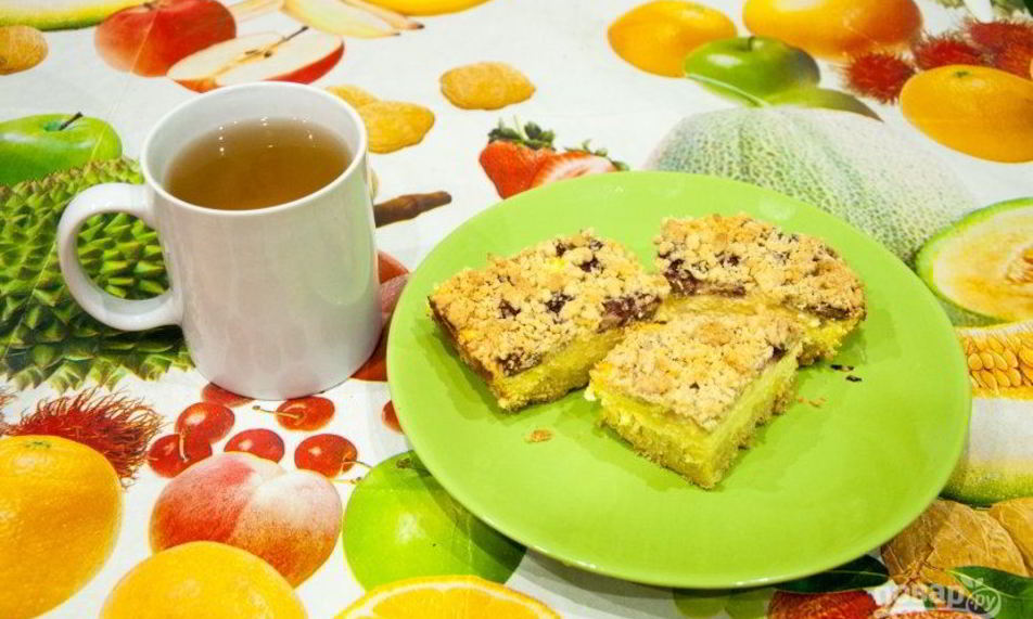 Рецепт королевская ватрушка с творогом и ягодами