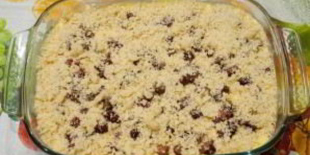 королевская ватрушка с творогом и ягодами