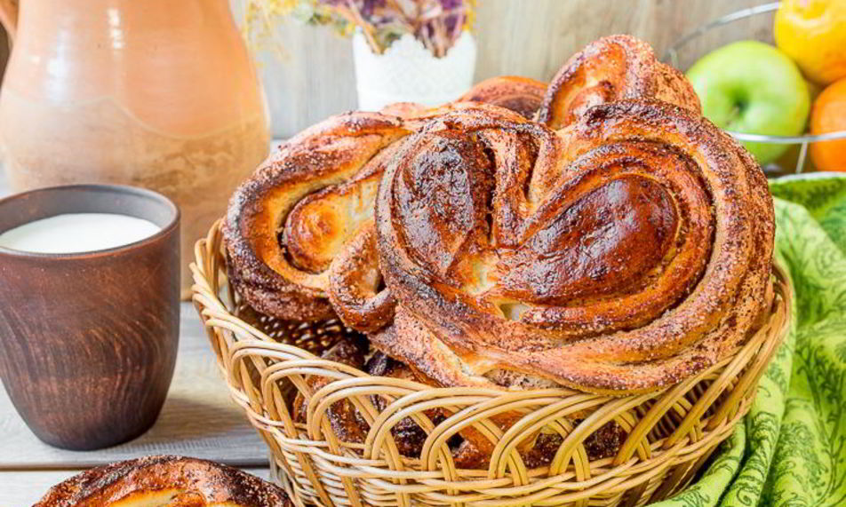 Рецепт плюшек сердечек с корицея