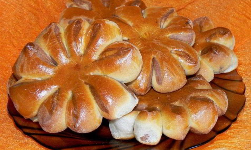 Рецепт плюшки цветы