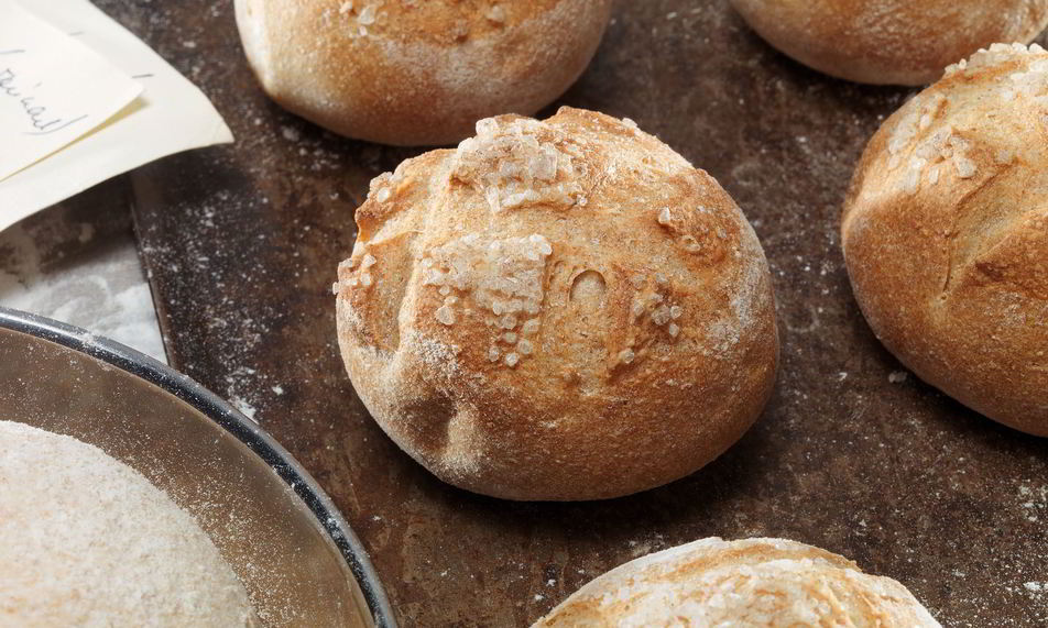 Рецепт пшенично-цельнозерновые булочки