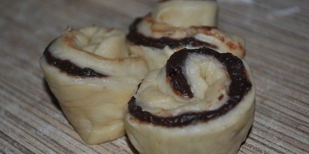 шоколадные булочки розочки