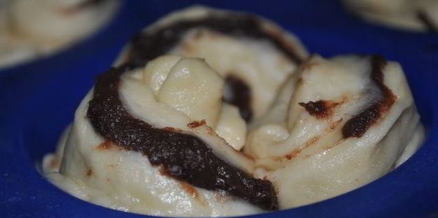 шоколадные булочки розочки