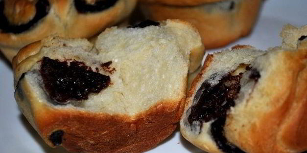 шоколадные булочки розочки