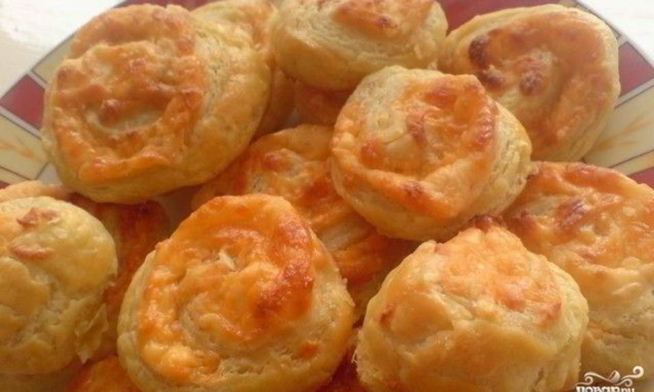 Рецепт слоеные булочки с сыром