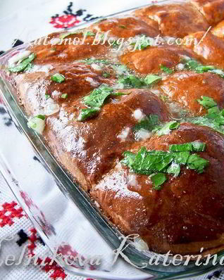 Украинские пампушки с чесноком