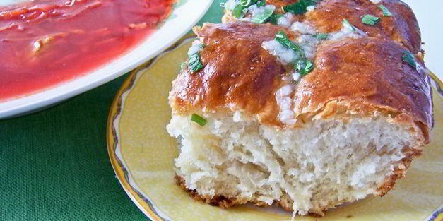 украинские пампушки с чесноком