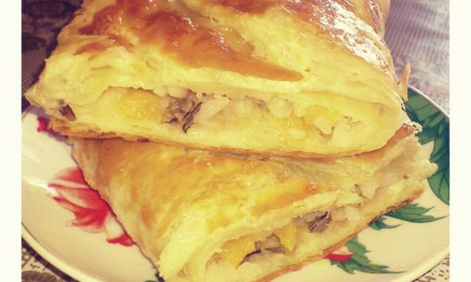 Рецепт быстрые слойки с рисовой начинкой