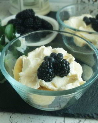 Чернично-ежевичный чизкейк