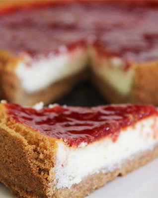 Чизкейк клубнично-сливочный