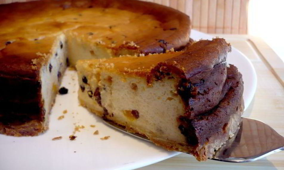 Рецепт чизкейк с апельсином и изюмом