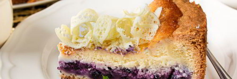 Чизкейк с черникой