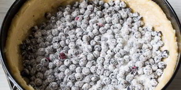 чизкейк с черникой