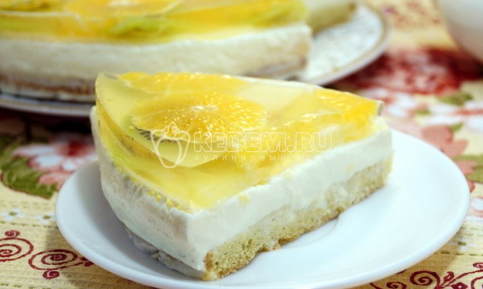 Рецепт чизкейк с фруктами