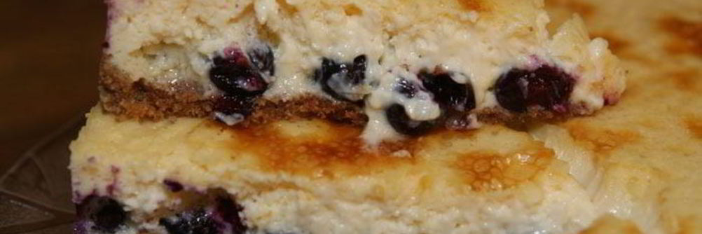 Чизкейк с голубикой