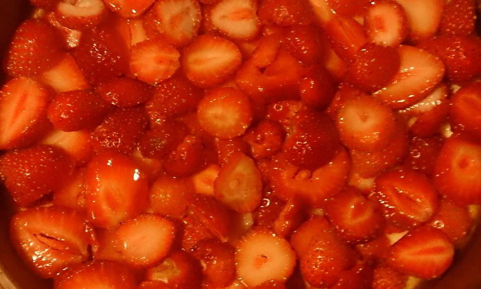 Рецепт чизкейк с клубникой и творогом