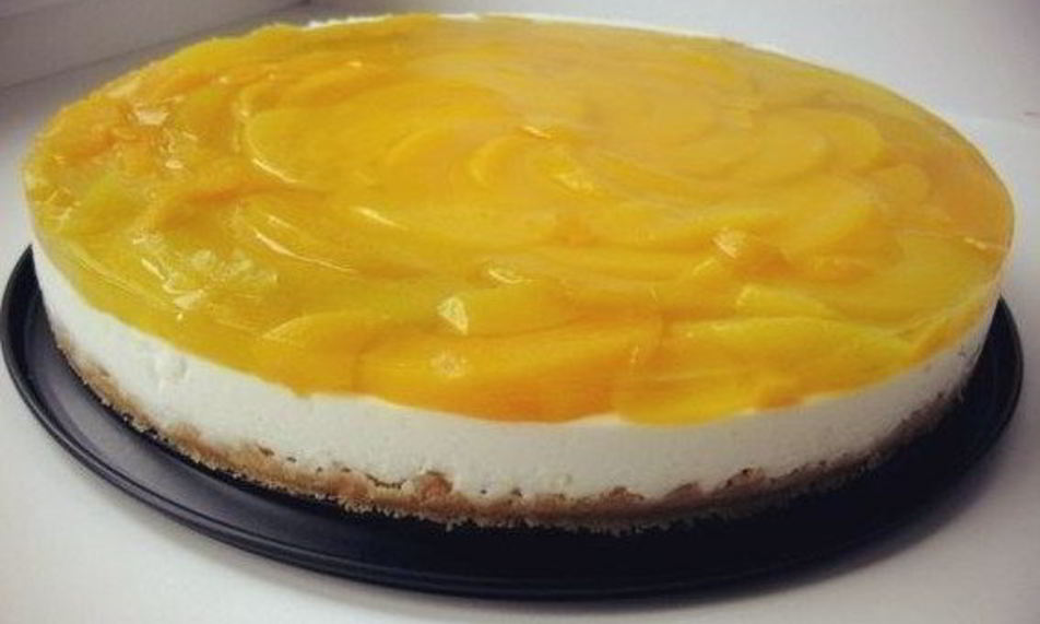 Рецепт чизкейк с персиками без выпечки