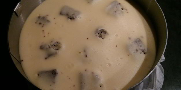 чизкейк с шоколадным бисквитом