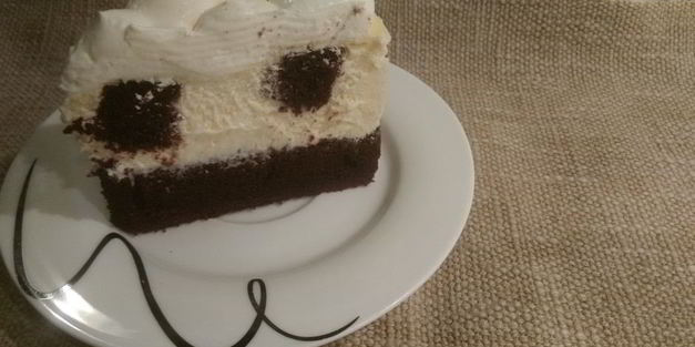 чизкейк с шоколадным бисквитом