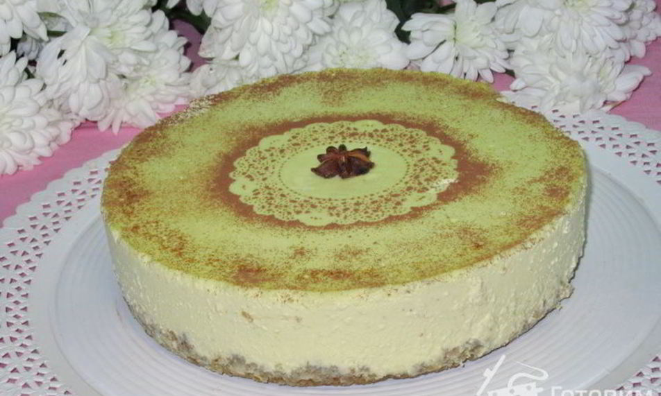 Рецепт диетический яблочно-творожный чизкейк