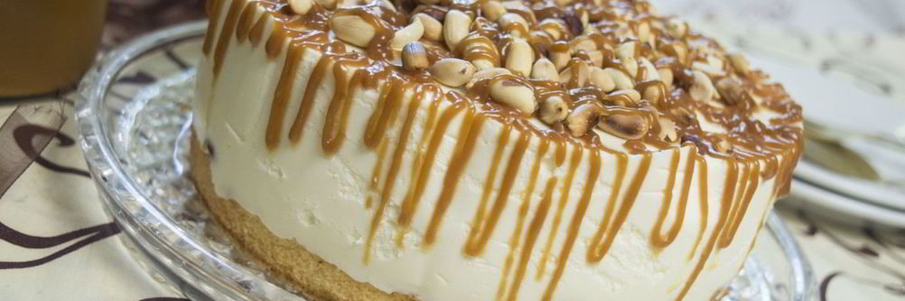 Карамельный чизкейк без выпечки