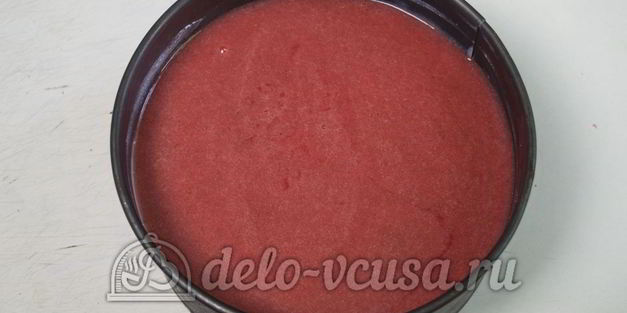 клубничный чизкейк с творогом без выпечки