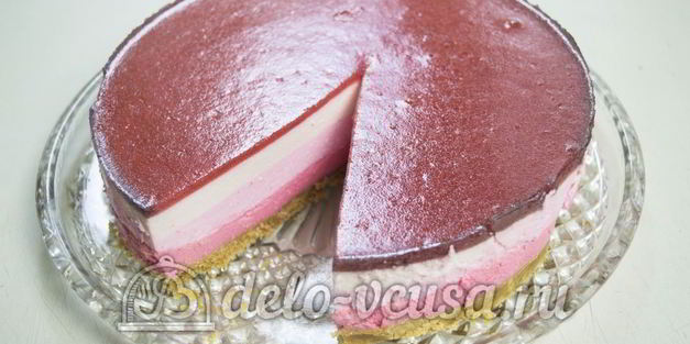 клубничный чизкейк с творогом без выпечки