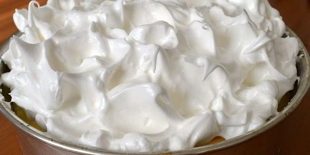 лимонный чизкейк с меренгой