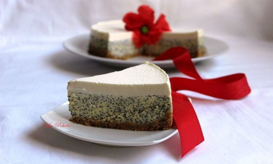 Рецепт маковый чизкейк под лимонно-сметанным топпингом