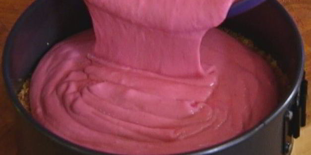 малиновый чизкейк