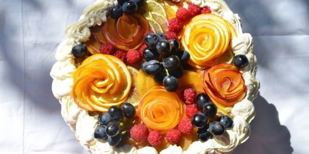 шоколадный чизкейк с фруктами