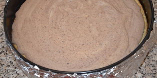 шоколадный чизкейк с фруктами