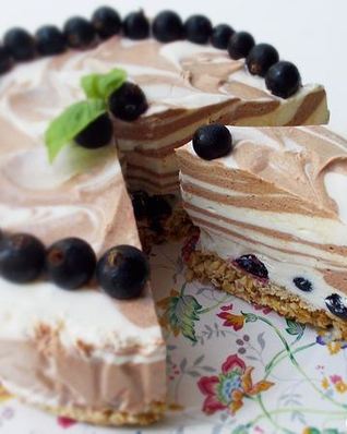 Тигровый чизкейк на овсяной основе