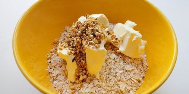 тигровый чизкейк на овсяной основе