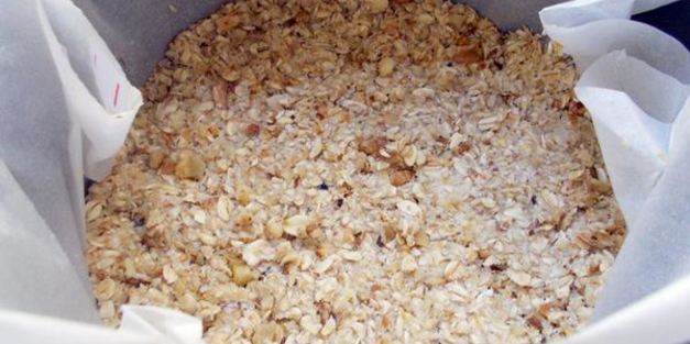 тигровый чизкейк на овсяной основе