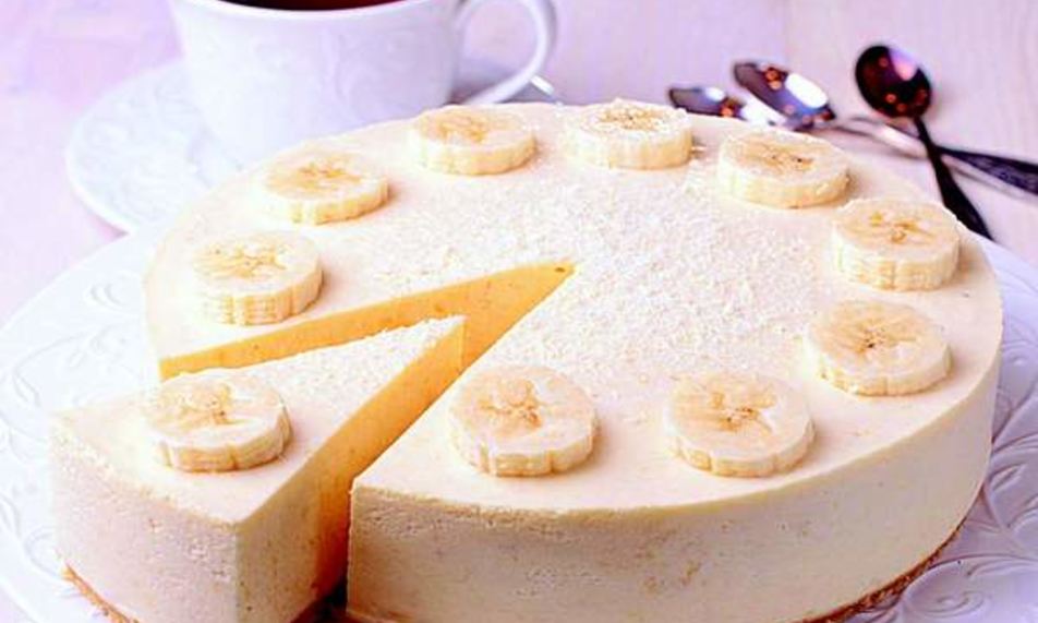 Рецепт творожно-банановый чизкейк без сахара