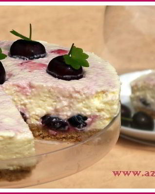 Вишневый чизкейк с ароматом корицы