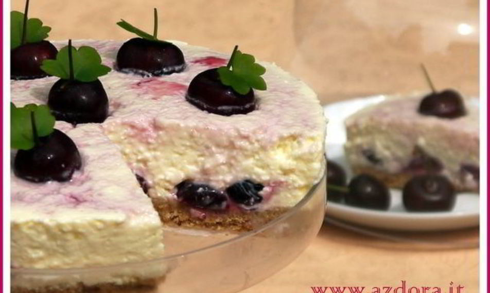 Рецепт вишневый чизкейк с ароматом корицы