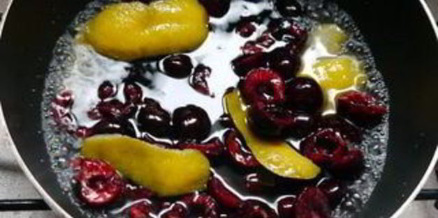 вишневый чизкейк с ароматом корицы