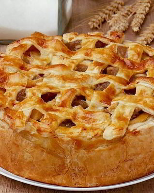 Яблочный чизкейк